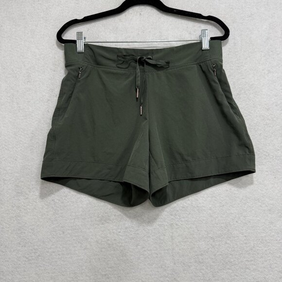 CALIA by Carrie Underwood Shorts Womens Medium Green Drawstring Zip Pockets - Picture 1 of 8